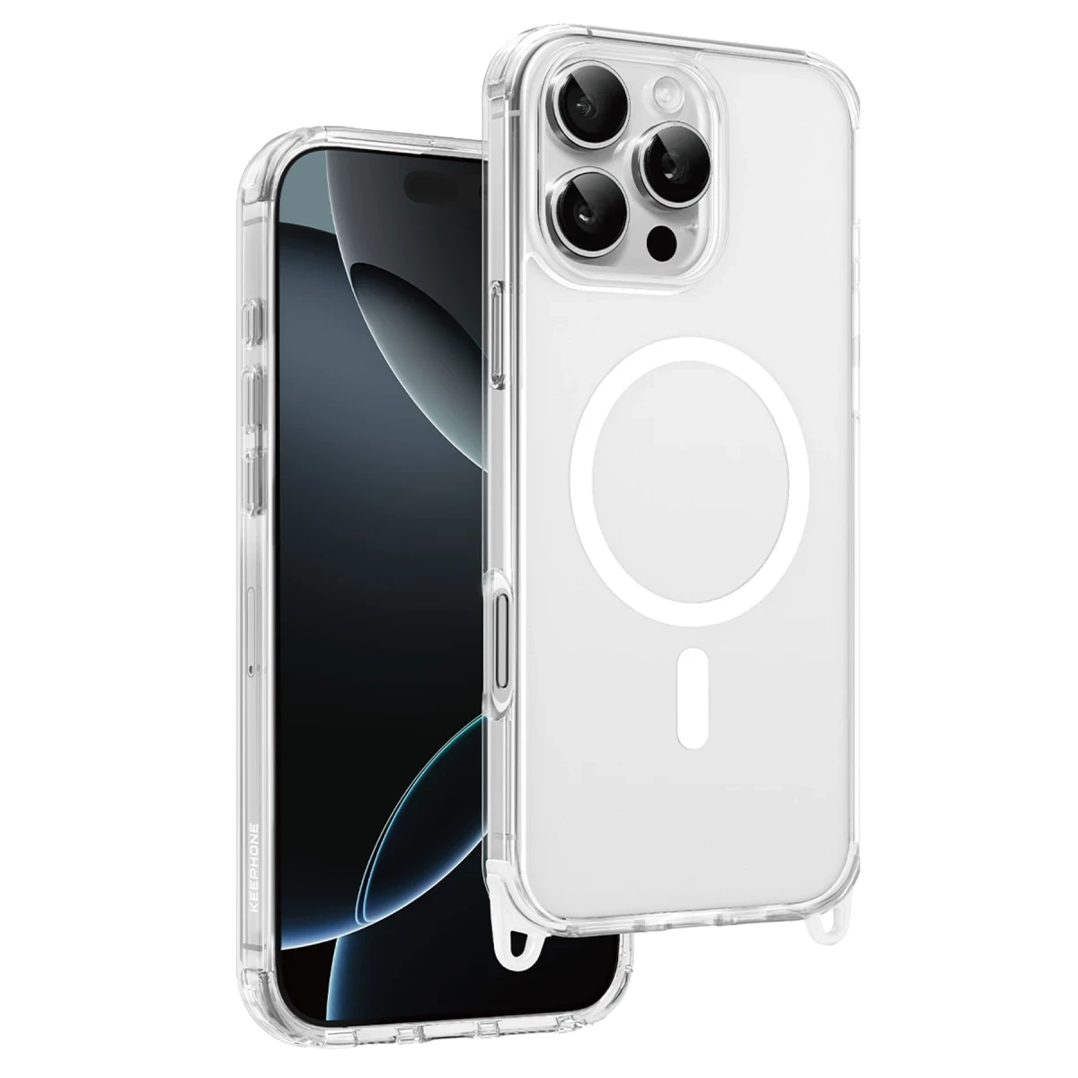 Keephone Apple iPhone 16 Pro MagRock Magsafe Kılıf - Beyaz