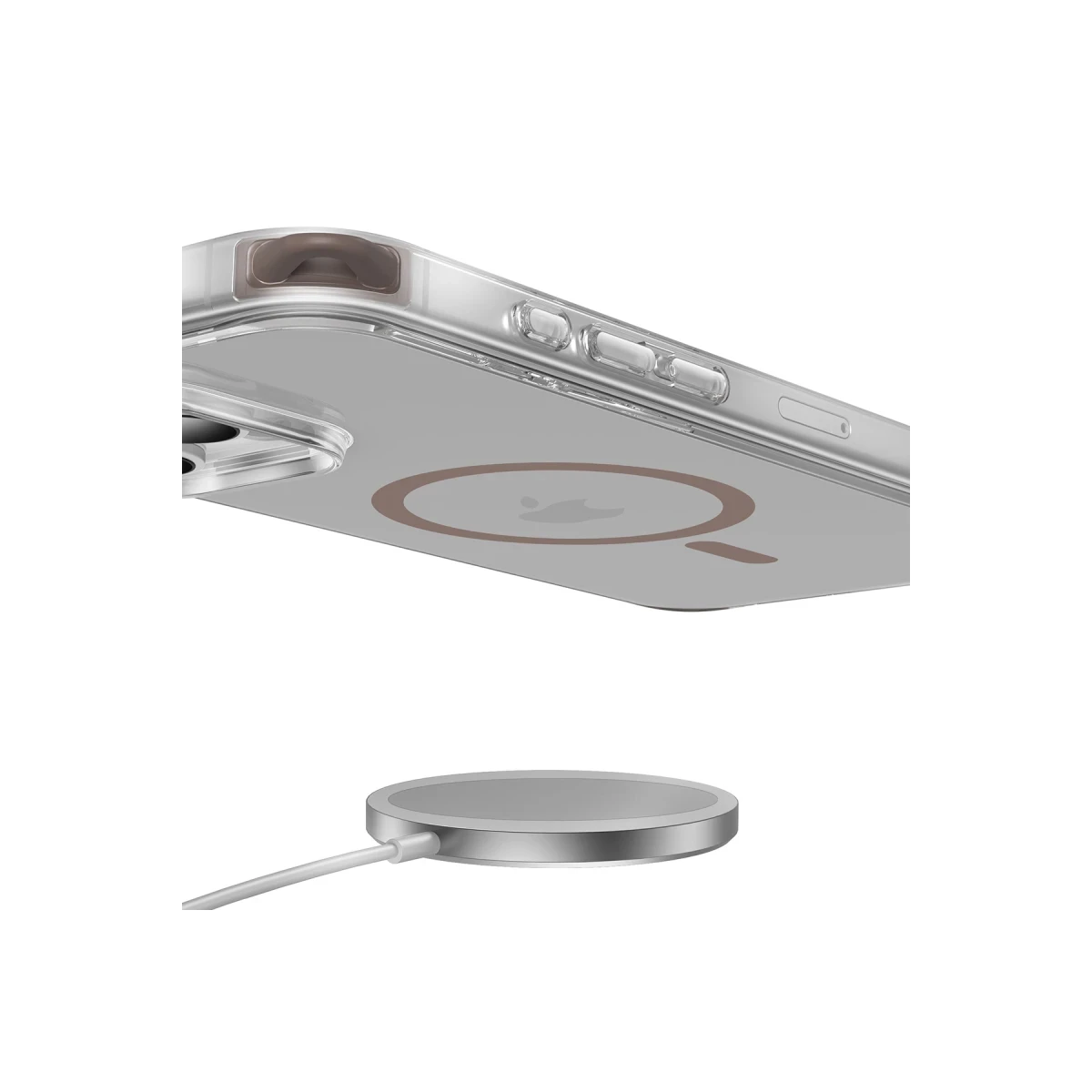 Keephone Apple iPhone 16 Pro MagRock Magsafe Kılıf - Çöl Titanyum