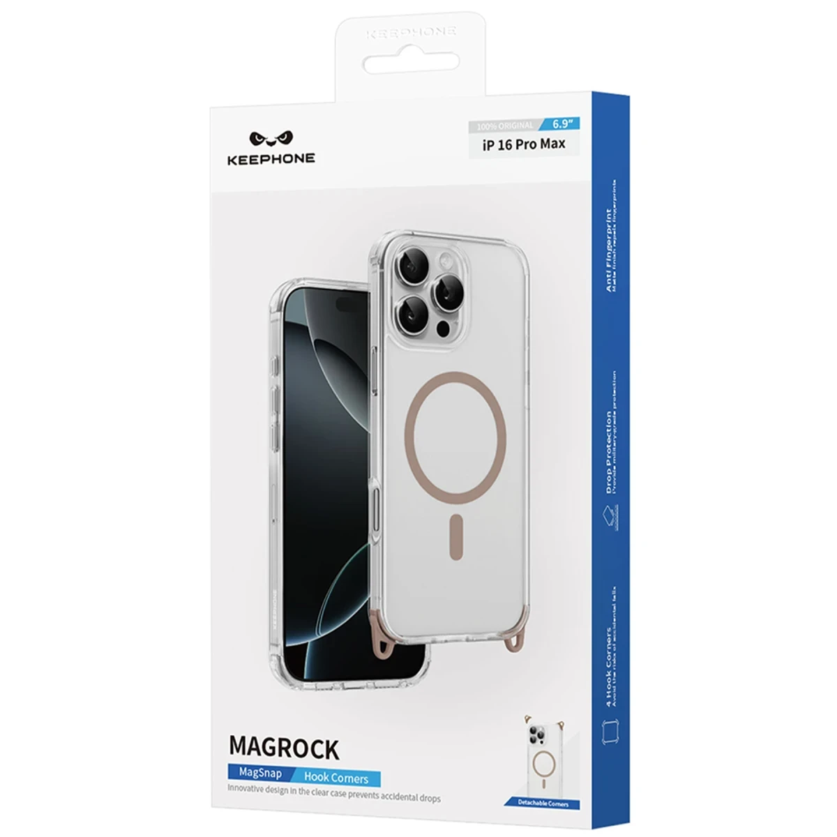 Keephone iPhone 16 Pro MagRock Magsafe Kılıf - Çöl Titanyum