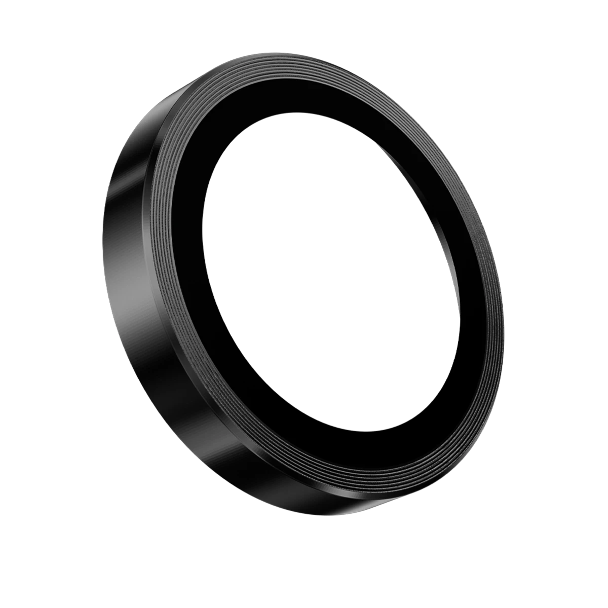 Keephone Apple iPhone 16 Pro Max 3D Spiral Alüminyum AR Kamera Lens Koruyucu - Siyah