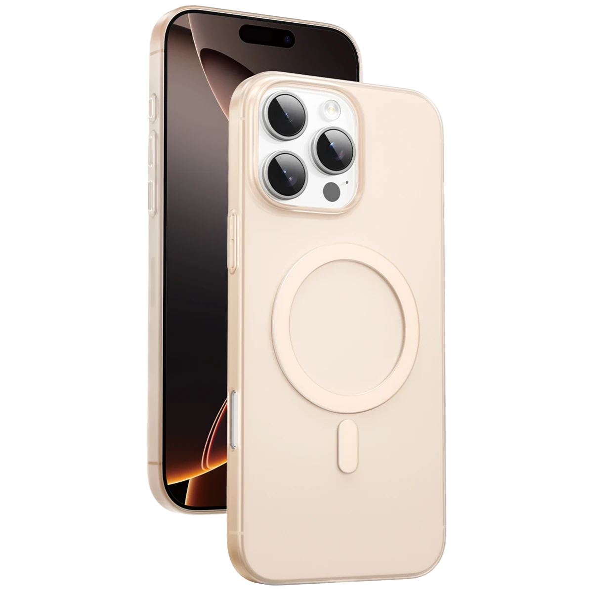 Keephone Apple iPhone 16 Pro Max AirSkin Pro Magsafe Kılıf - Çöl Titanyum