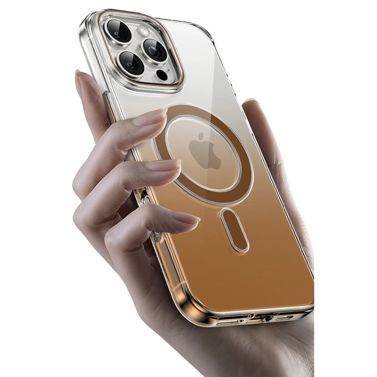 Keephone Apple iPhone 16 Pro Max Aurora Pro Magsafe Kılıf - Siyah Titanyum