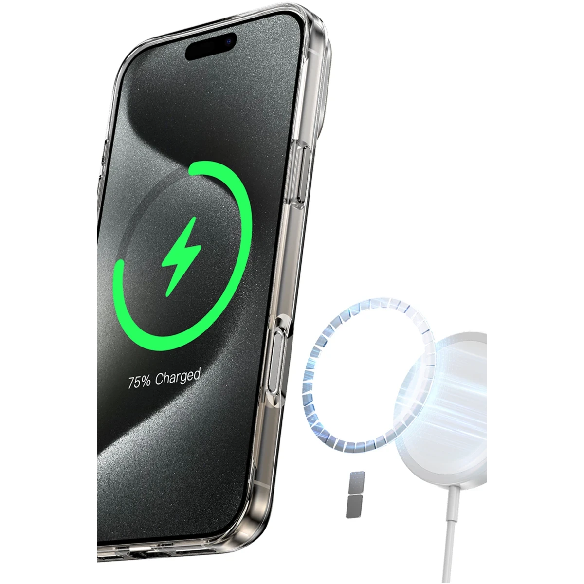 Keephone Apple iPhone 16 Pro Max Aurora Pro Magsafe Kılıf - Siyah Titanyum
