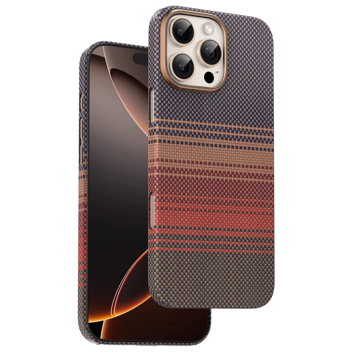 Keephone iPhone 16 Pro Max Kevlar Seanova Magsafe Kılıf - Pudra