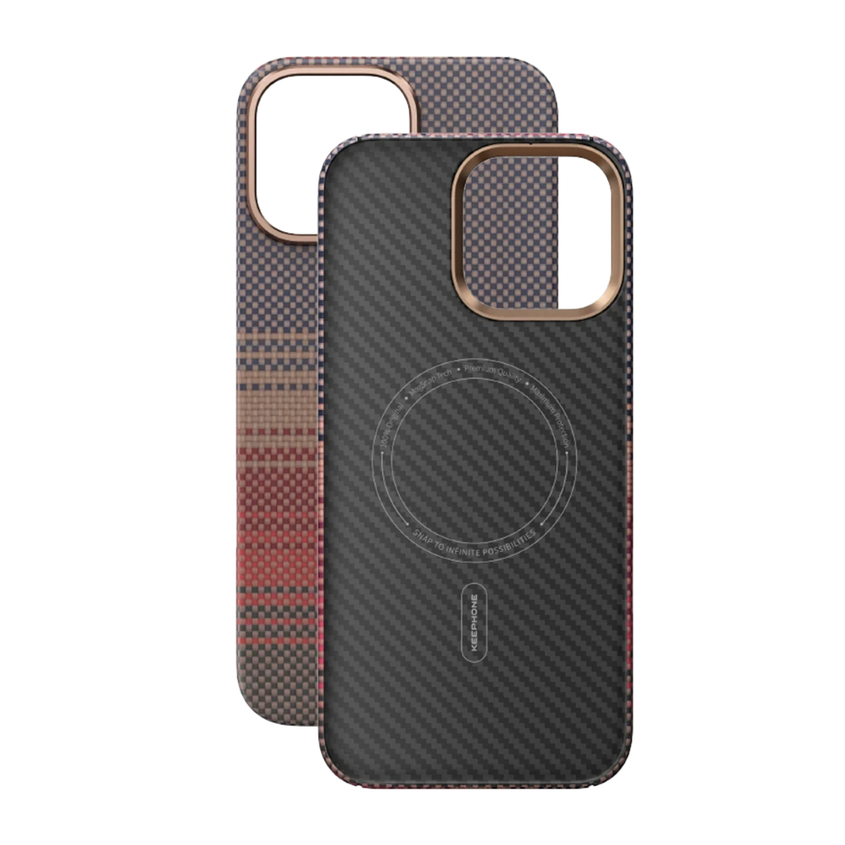 Keephone iPhone 16 Pro Max Kevlar Seanova Magsafe Kılıf - Pudra