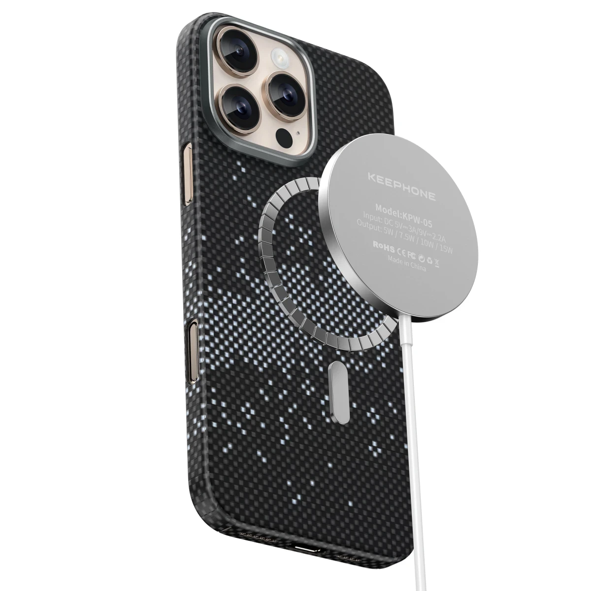 Keephone iPhone 16 Pro Max Kevlar Seanova Magsafe Kılıf - Yıldız Işığı