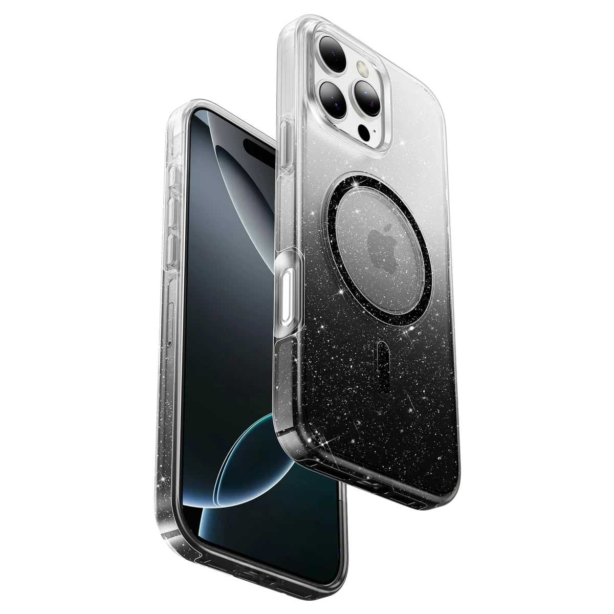 Keephone Apple iPhone 16 Pro Max Lillian Simli Magsafe Kılıf - Siyah