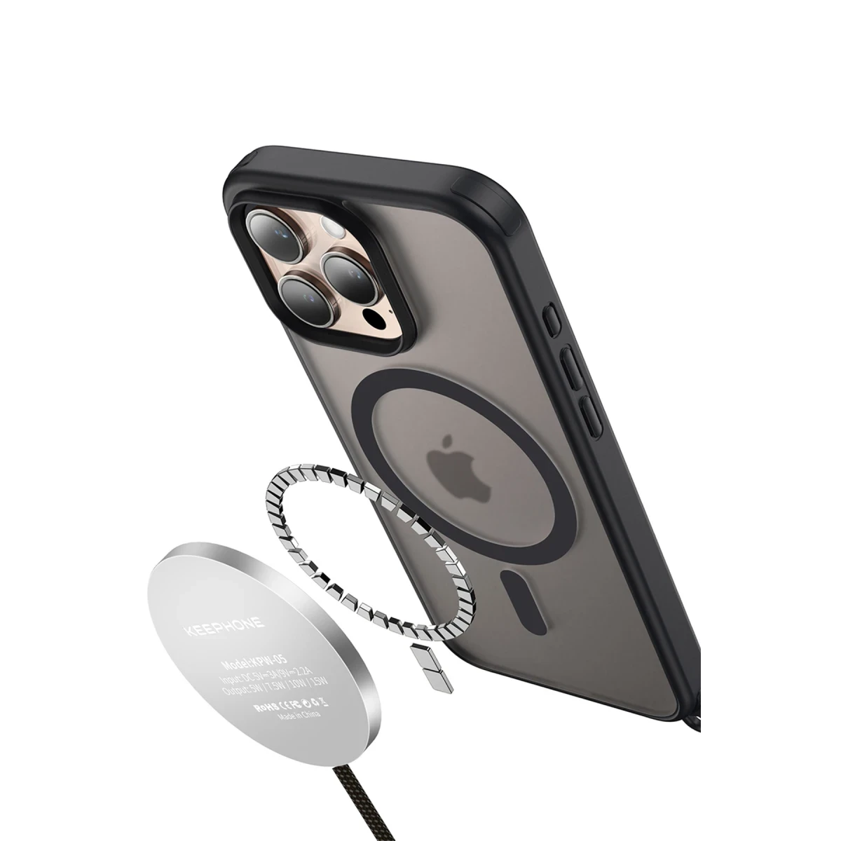 Keephone Apple iPhone 16 Pro Max MagArmor Magsafe Kılıf - Çöl Titanyum