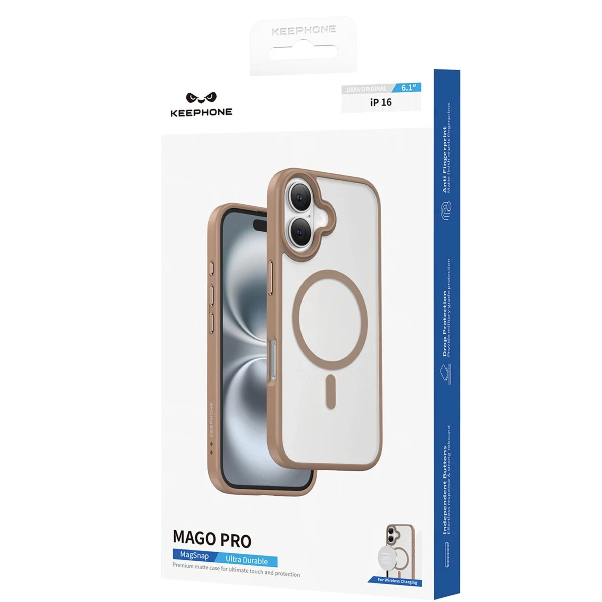 Keephone iPhone 16 Pro Max Mago Pro Magsafe Kılıf - Çöl Titanyum