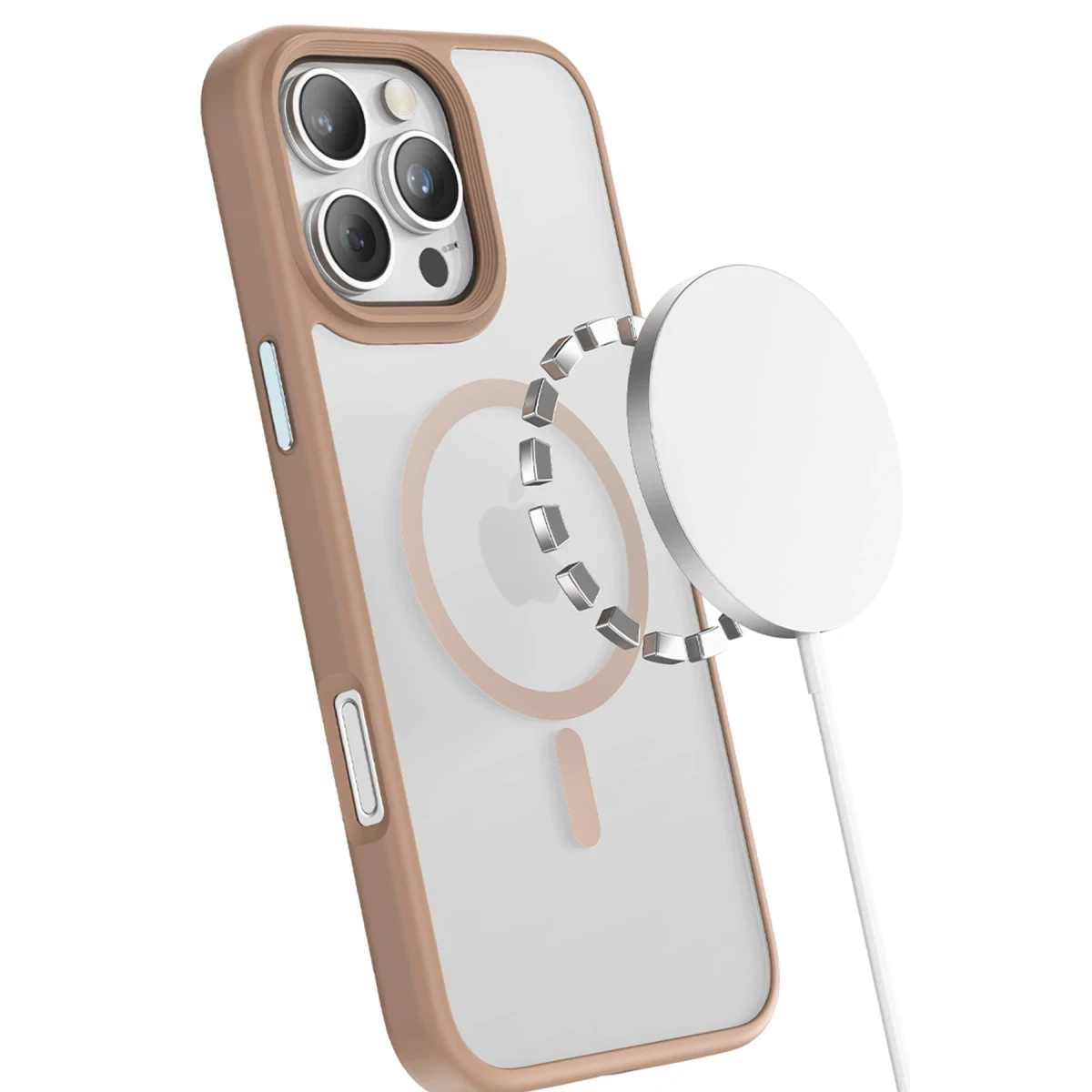 Keephone Apple iPhone 16 Pro Max Mago Pro Magsafe Kılıf - Çöl Titanyum