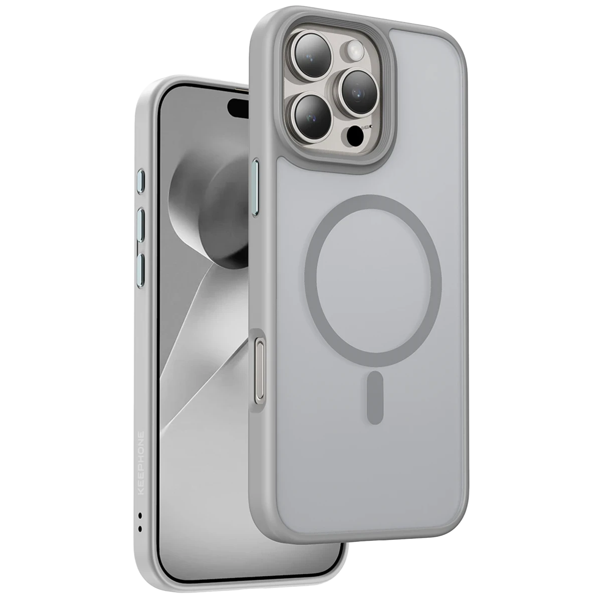 Keephone Apple iPhone 16 Pro Max Mago Pro Magsafe Kılıf - Natural Titanyum