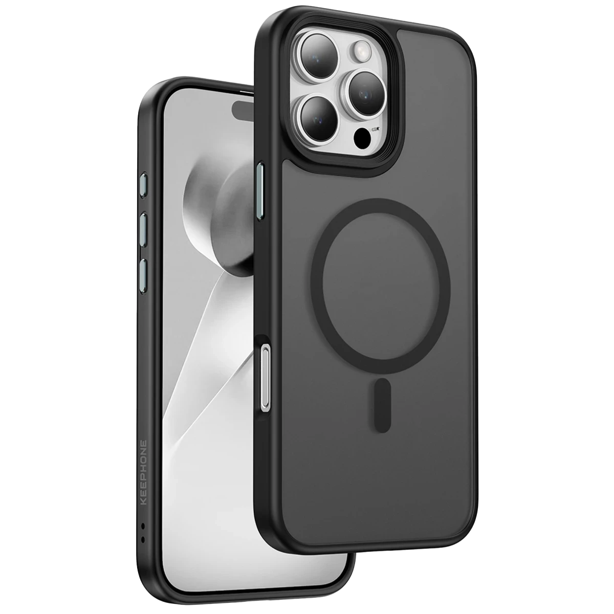 Keephone Apple iPhone 16 Pro Max Mago Pro Magsafe Kılıf - Siyah Titanyum