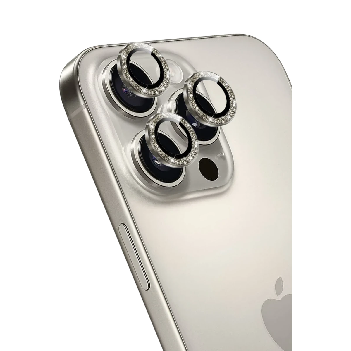 Keephone Apple iPhone 16 Pro Max Maria Simli Kamera Lens Koruyucu - Natural Grey