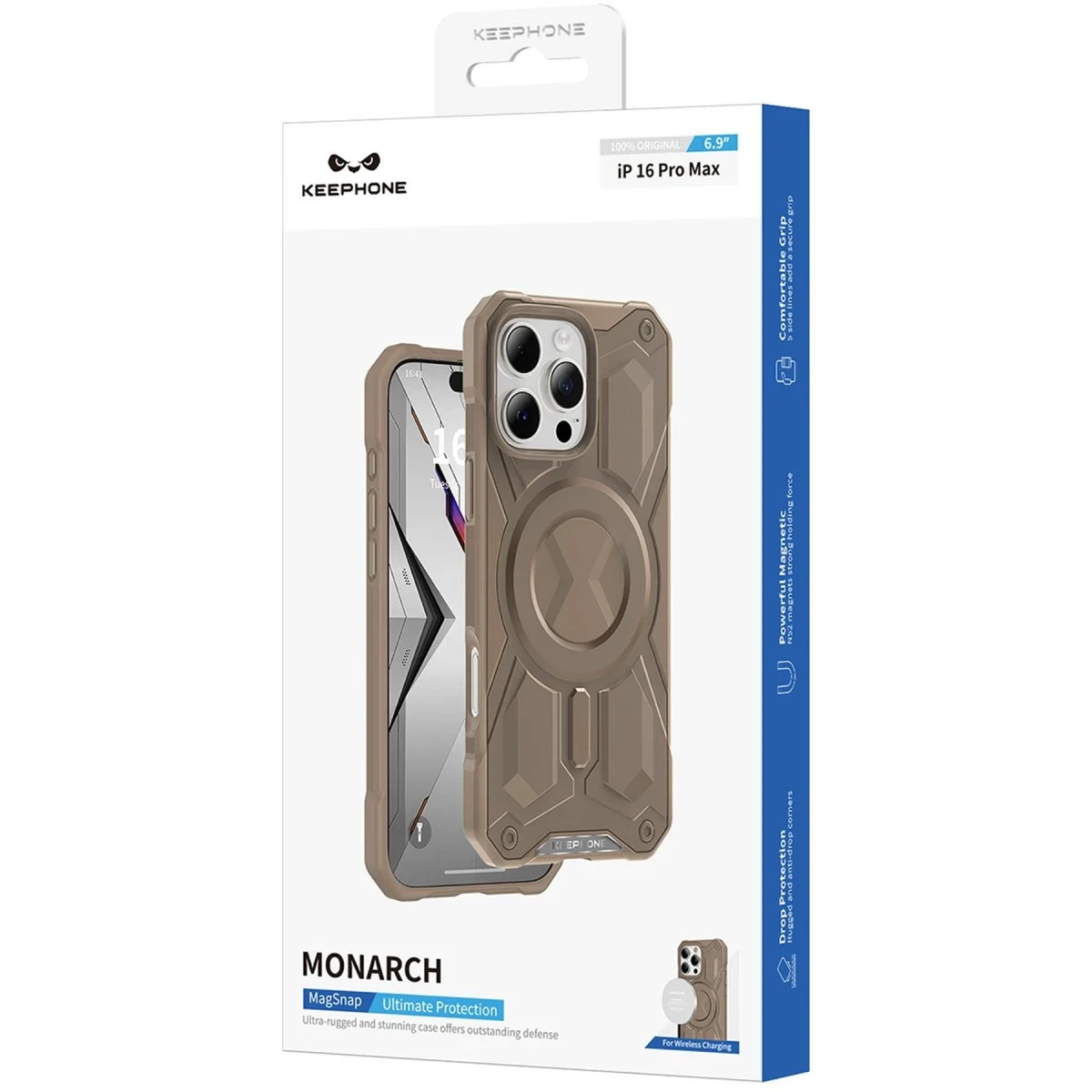 Keephone Apple iPhone 16 Pro Max Monarch Magsafe Kılıf - Siyah