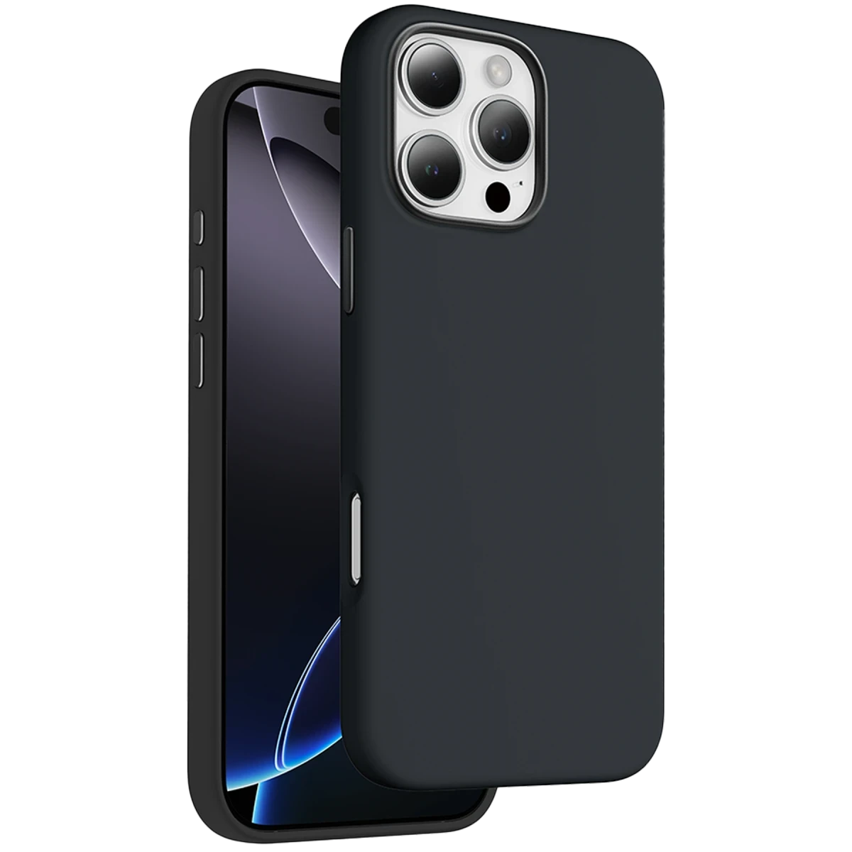 Keephone iPhone 16 Pro Max Rosana Silikon Kılıf - Siyah