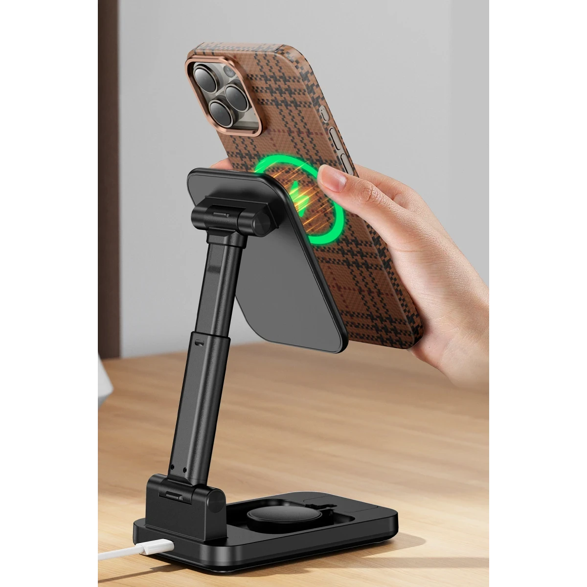 Keephone iPhone 16 Pro Max Scots Kevlar Magsafe Kılıf - Natural Grey