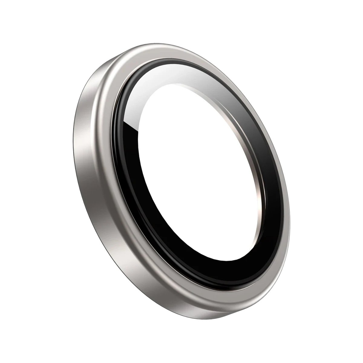 Keephone iPhone 16 Pro Max Silikon Metal Kamera Lens Koruyucu - Natural Grey