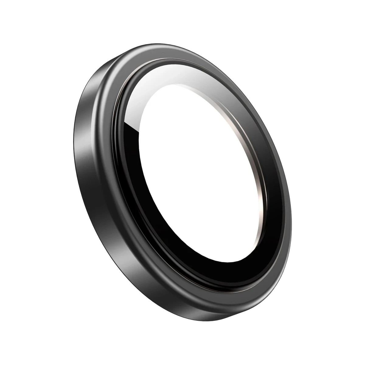 Keephone iPhone 16 Pro Max Silikon Metal Kamera Lens Koruyucu - Siyah