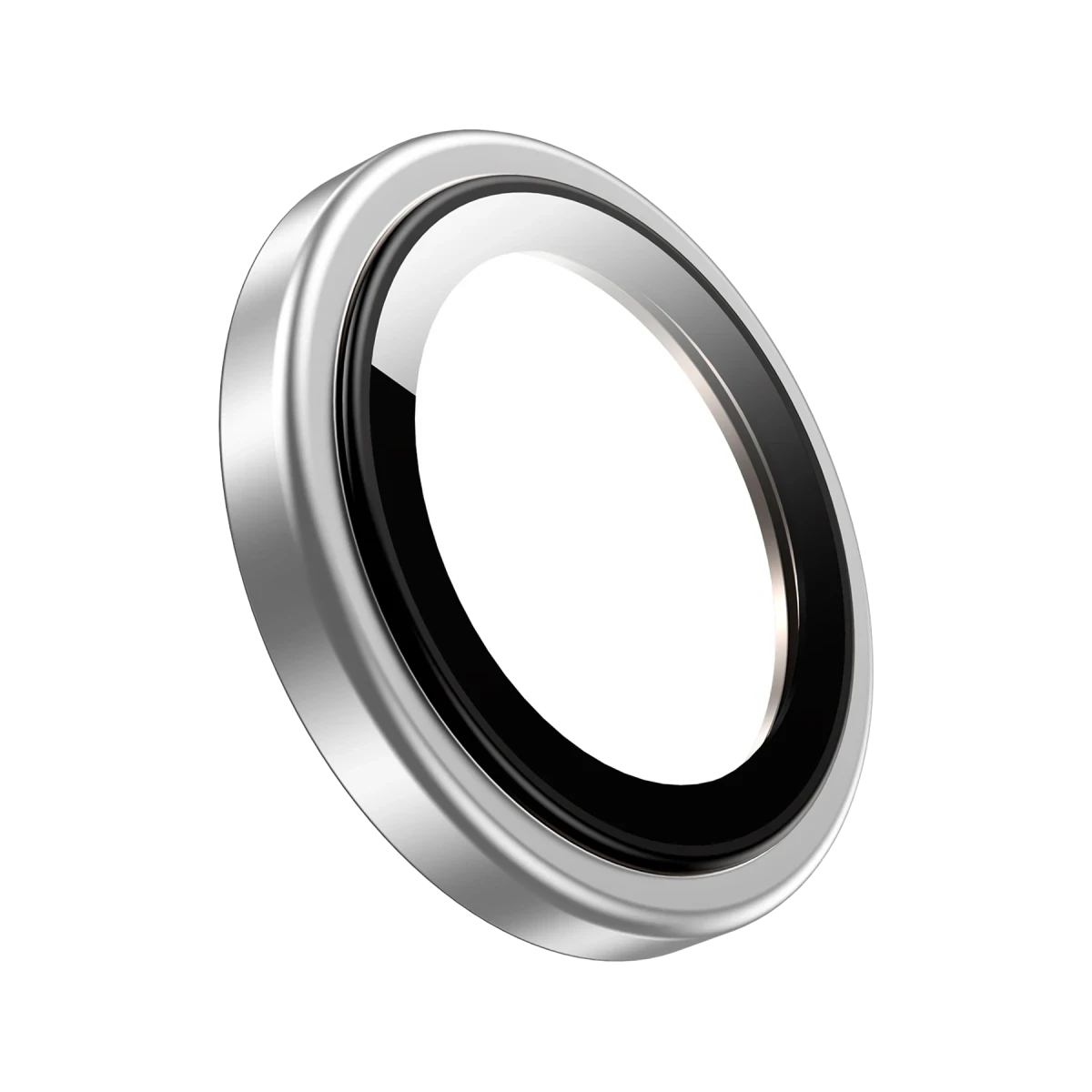 Keephone iPhone 16 Pro Max Silikon Metal Kamera Lens Koruyucu - Titanyum