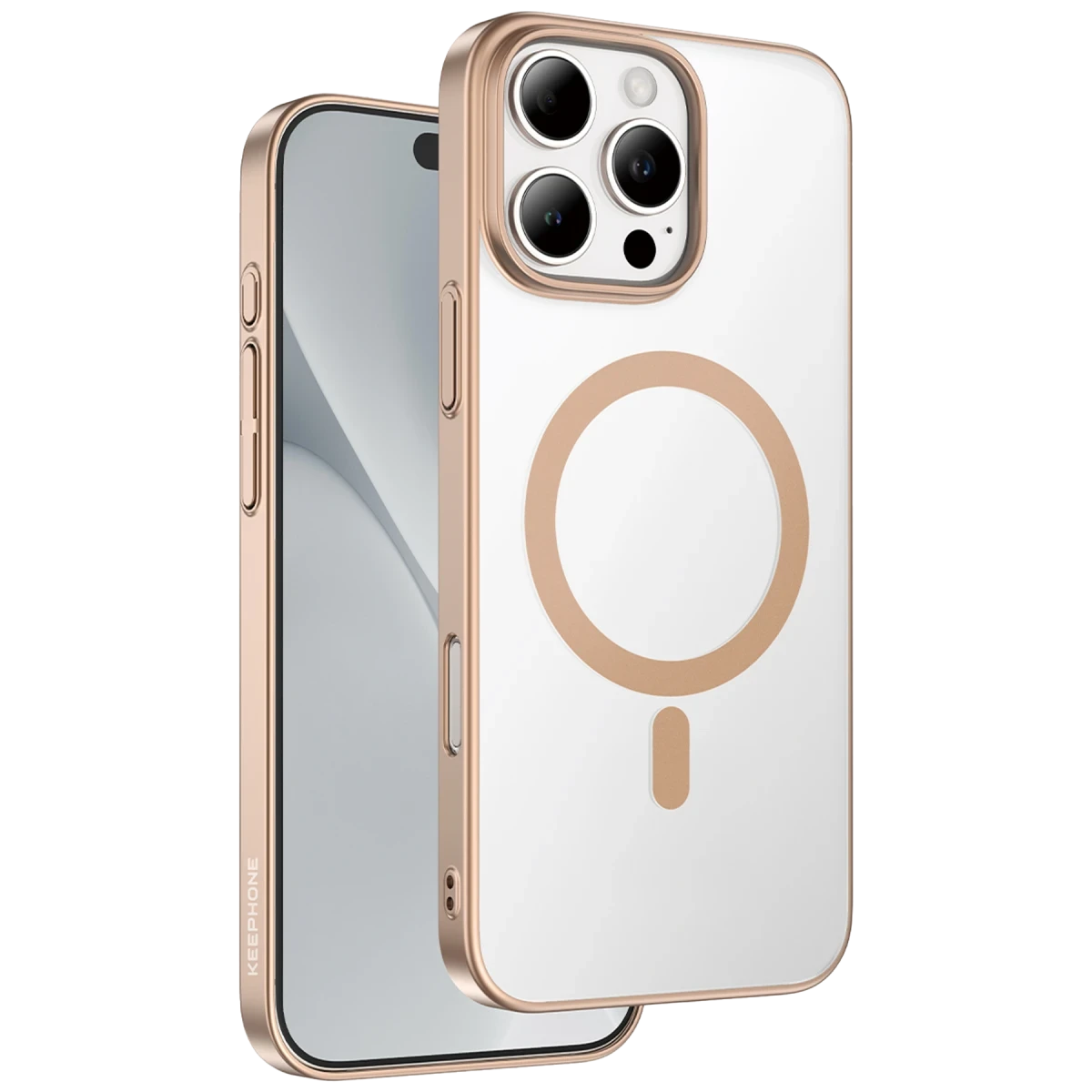 Keephone Apple iPhone 16 Pro Max Skingrip Magsafe Kılıf - Çöl Titanyum