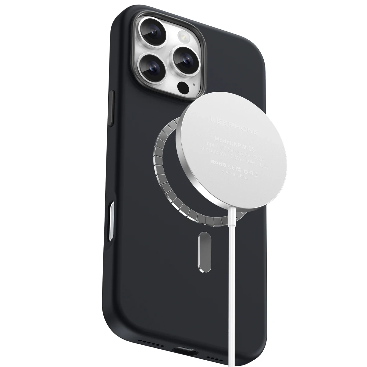 Keephone iPhone 16 Pro Rosana Silikon Kılıf - Natural Titanyum