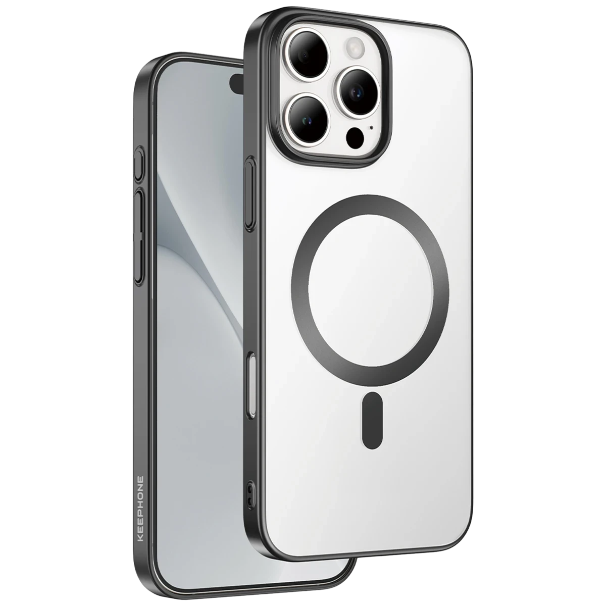 Keephone iPhone 16 Pro Skingrip Magsafe Kılıf - Siyah Titanyum