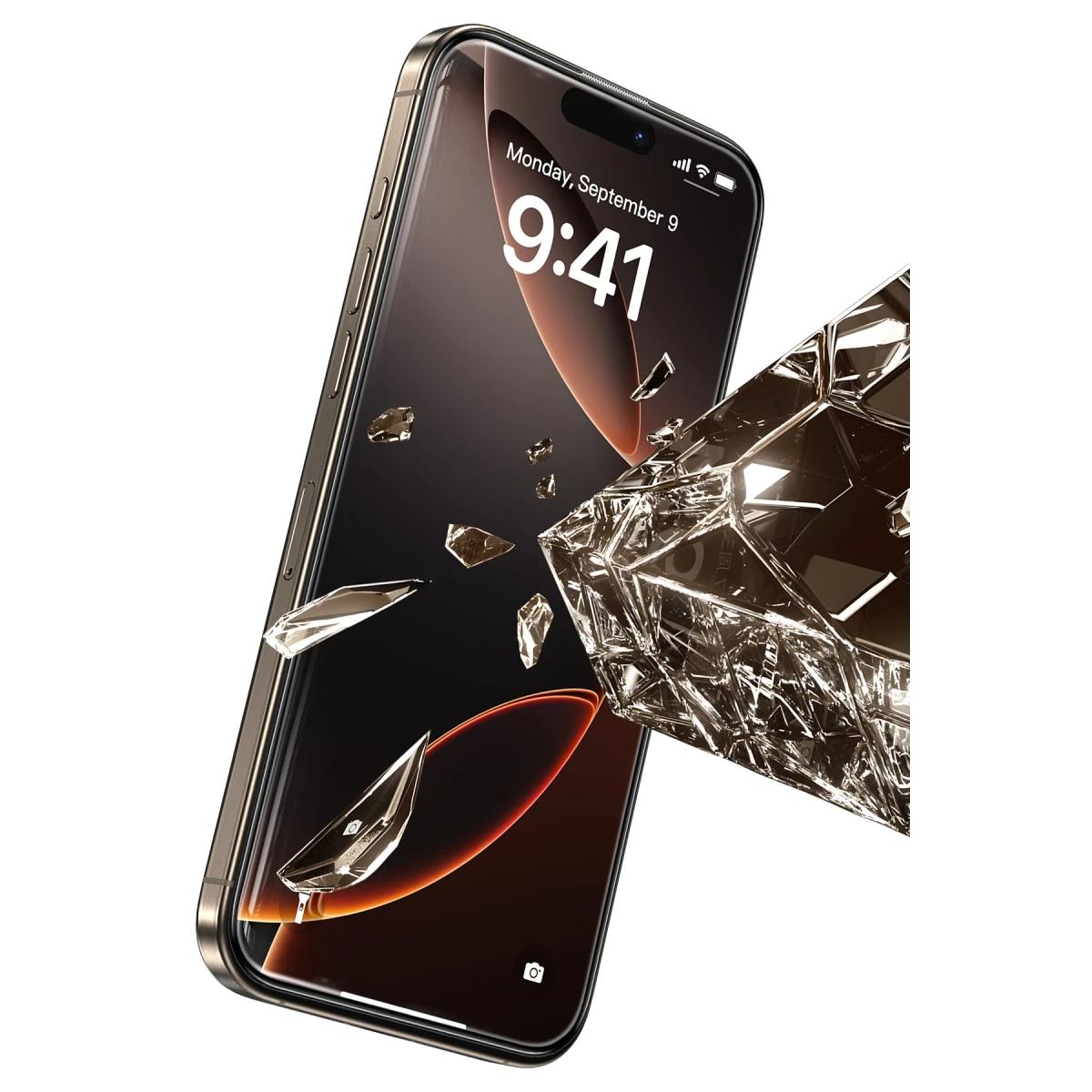 Keephone iPhone 16 Pro UltraCurve HD 3D Cam Ekran Koruyucu - Siyah