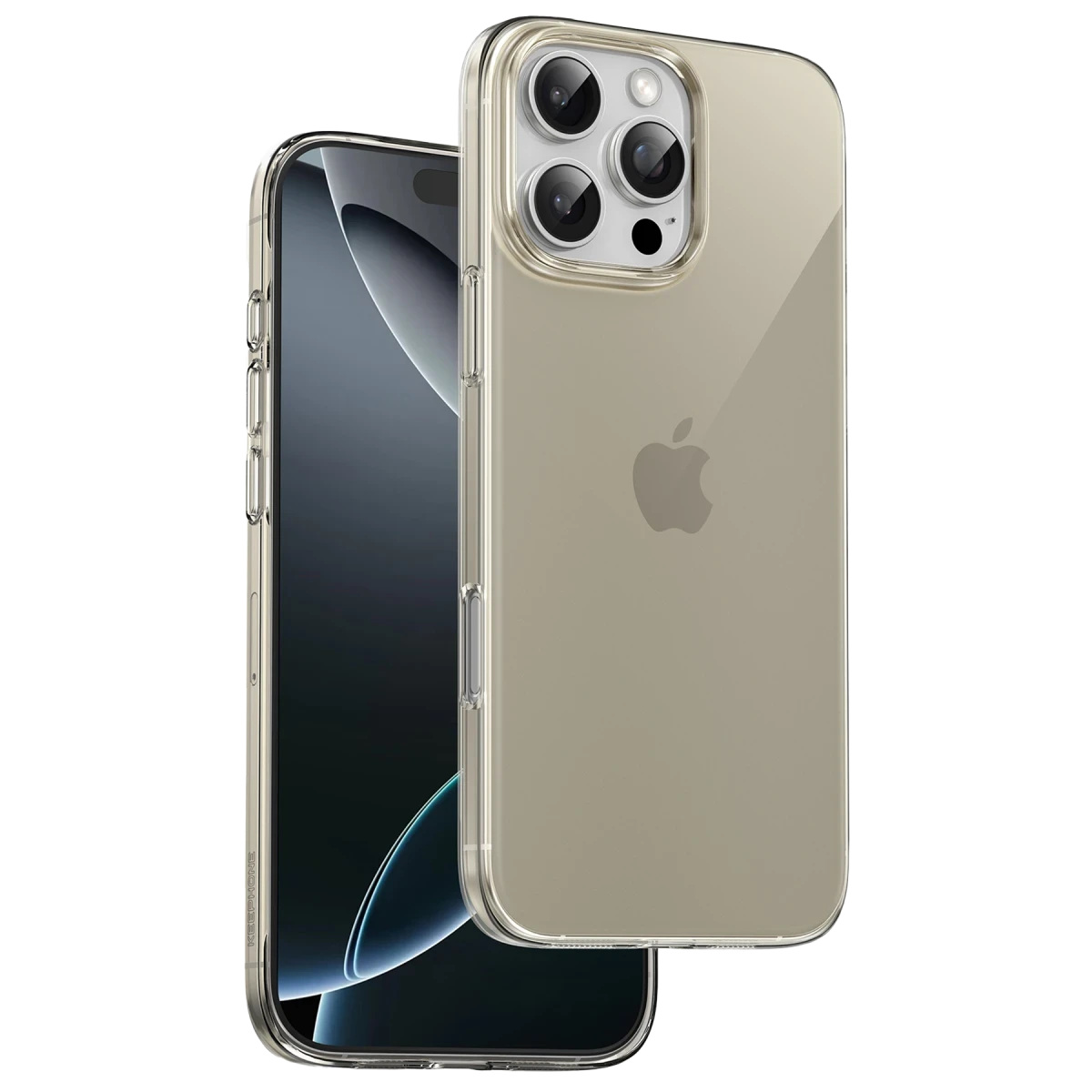 Keephone Apple iPhone 16 Pro X-Crystal Slim Kılıf - Natural Titanyum