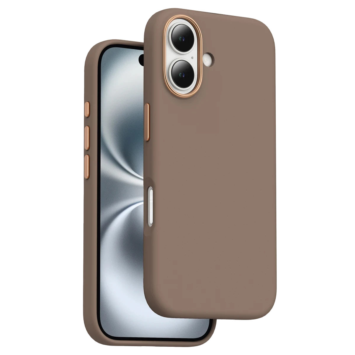 Keephone iPhone 16 Rosana Silikon Kılıf - Çöl Titanyum