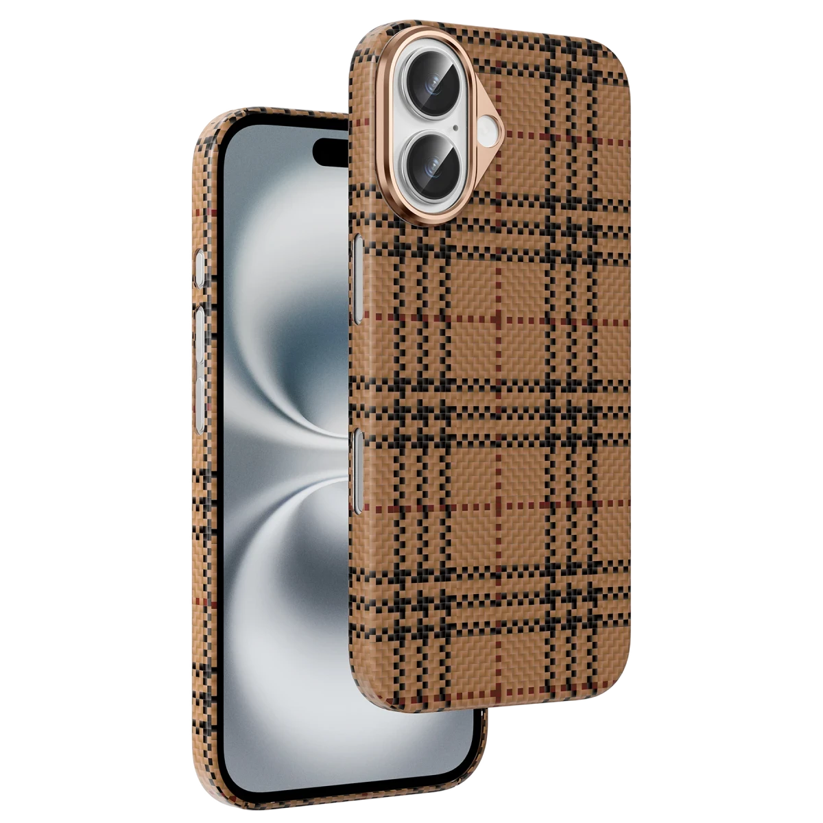 Keephone iPhone 16 Scots Kevlar Magsafe Kılıf - Çöl Titanyum