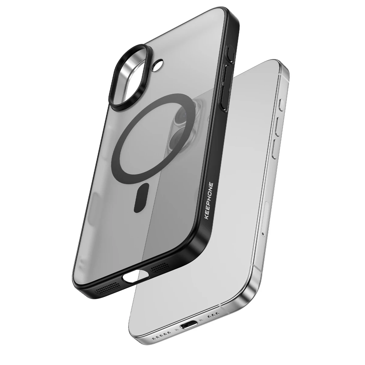 Keephone Apple iPhone 16 Skingrip Magsafe Kılıf - Natural Titanyum