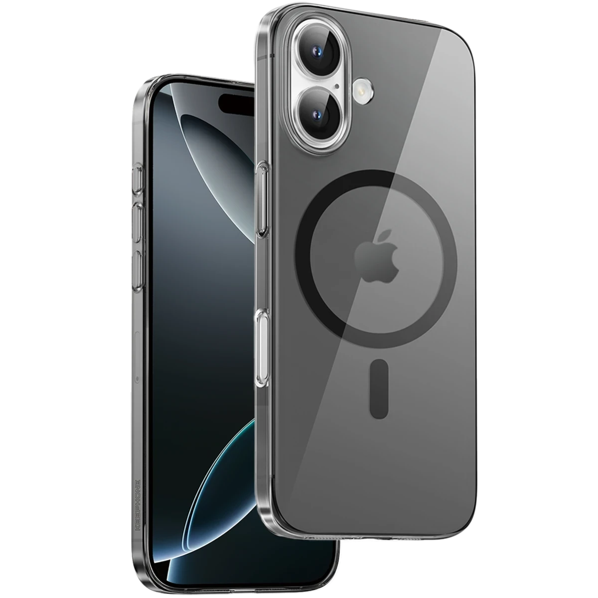 Keephone Apple iPhone 16 X-Crystal Slim Magsafe Kılıf - Siyah