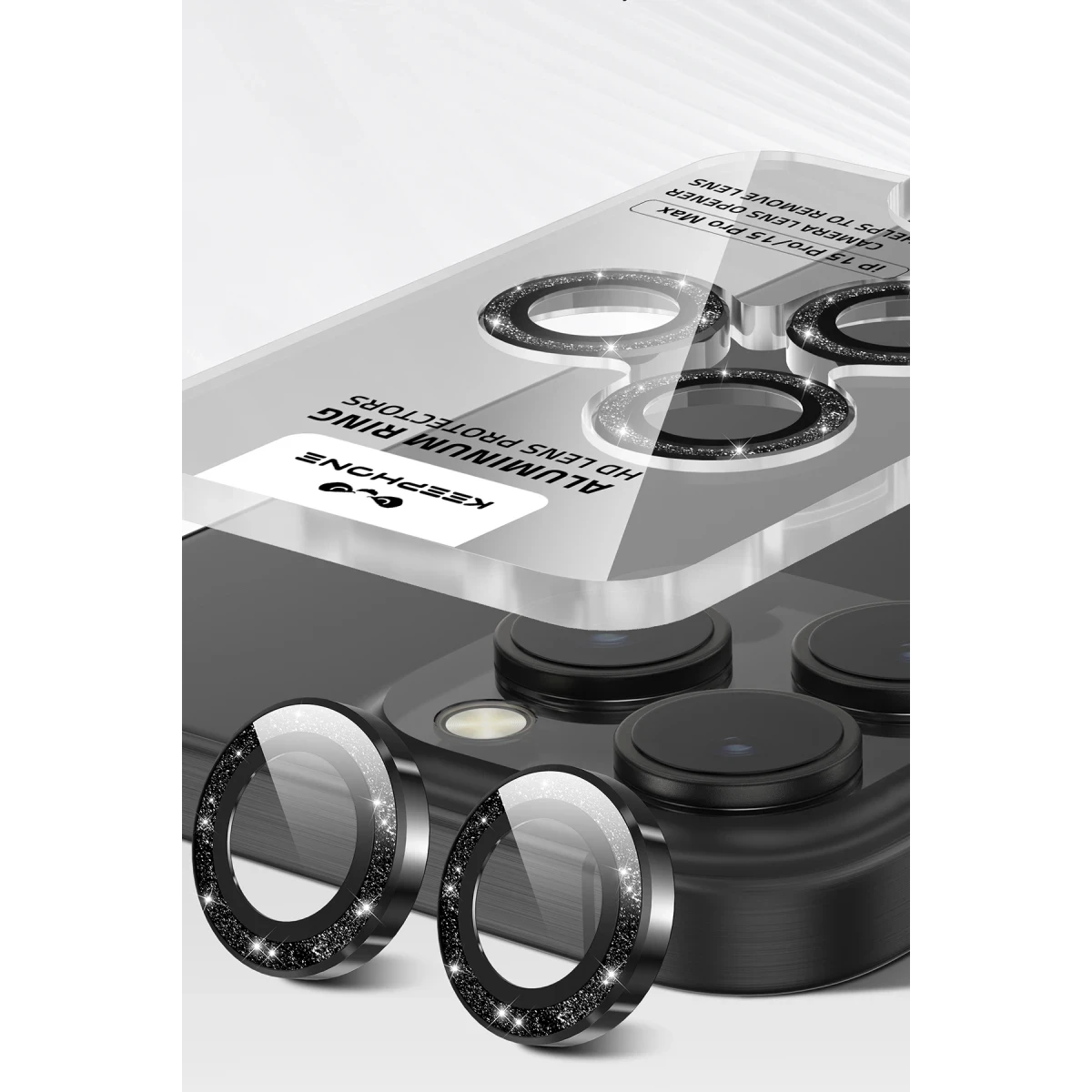 Keephone iPhone 17 Pro Max Maria Simli Kamera Lens Koruyucu - Lacivert