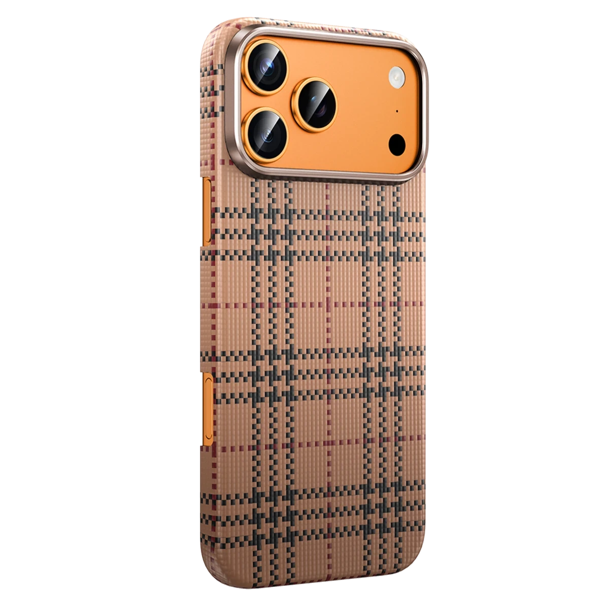Keephone iPhone 17 Pro Scots Kevlar Magsafe Kılıf - Çöl Titanyum