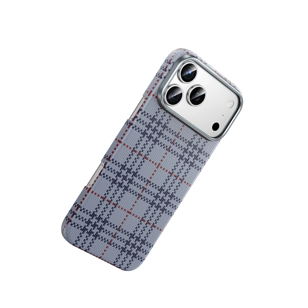 Keephone iPhone 17 Pro Scots Kevlar Magsafe Kılıf - Natural Grey