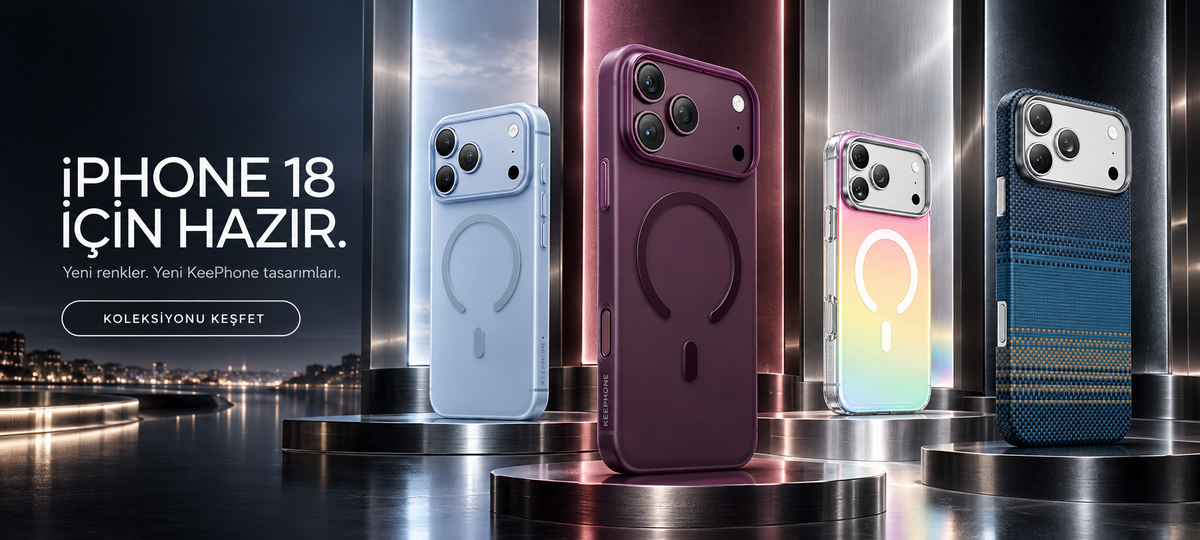 KeePhone iPhone 18 kılıf koleksiyonu masaüstü banner