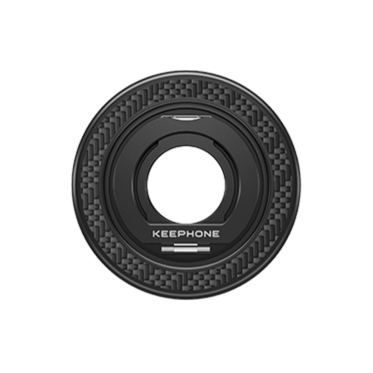 Keephone Kevlar Grip 360 Manyetik Magsafe Kickstand Yüzük - Black Robin