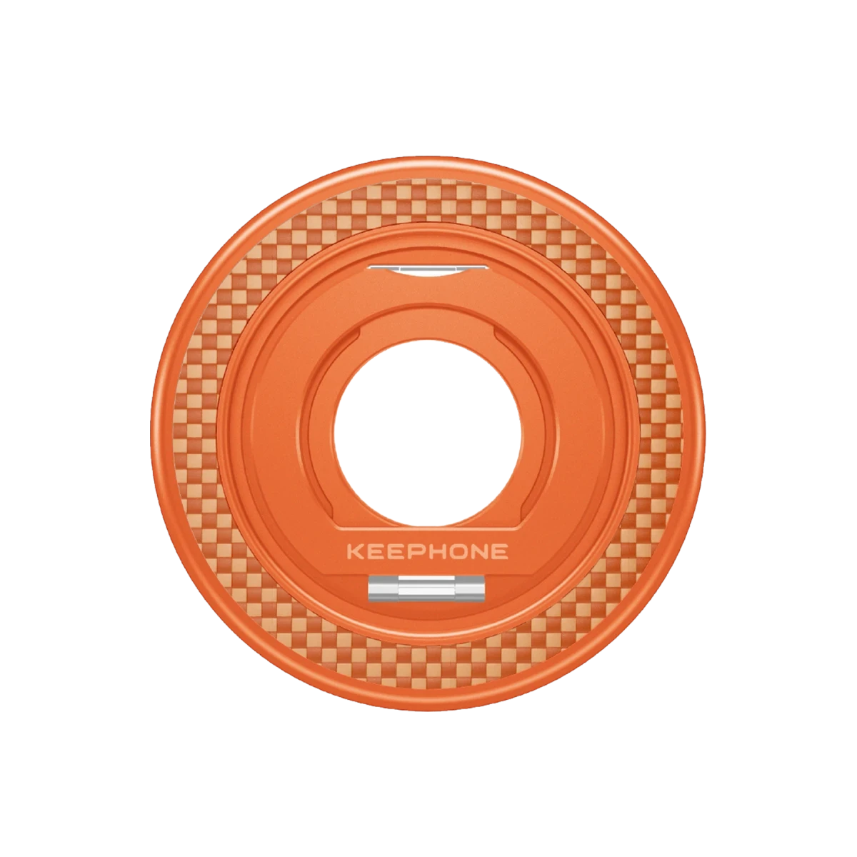 Keephone Kevlar Grip 360 Manyetik Magsafe Kickstand Yüzük - Turuncu