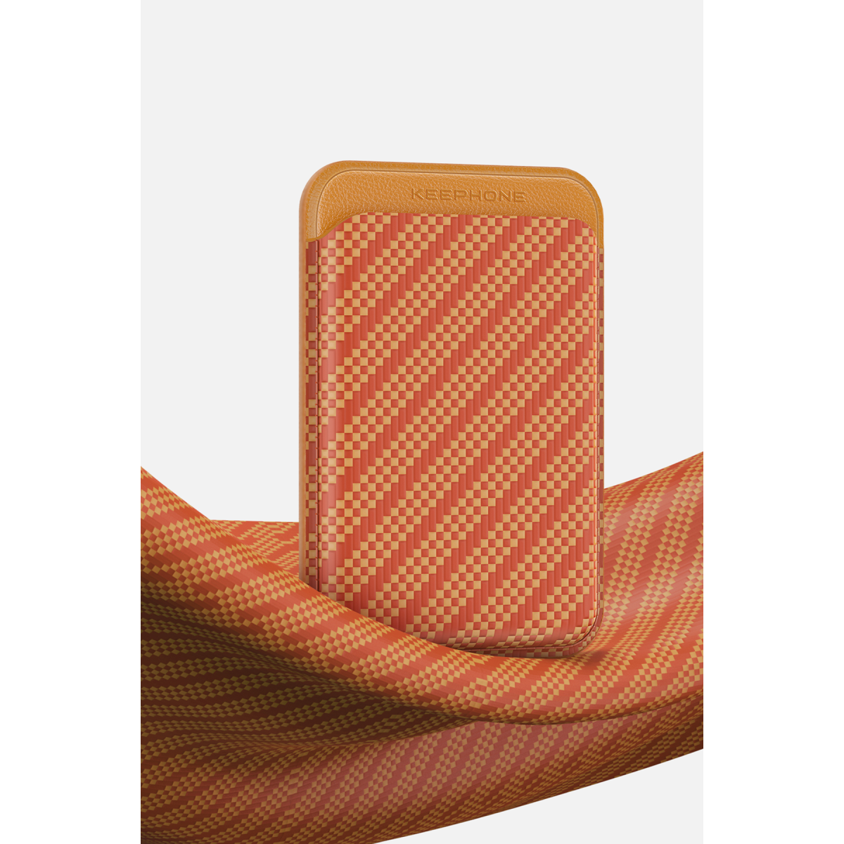 Keephone Kingdon Aramid Fiber Magsafe Uyumlu Kartlık - Twill Black