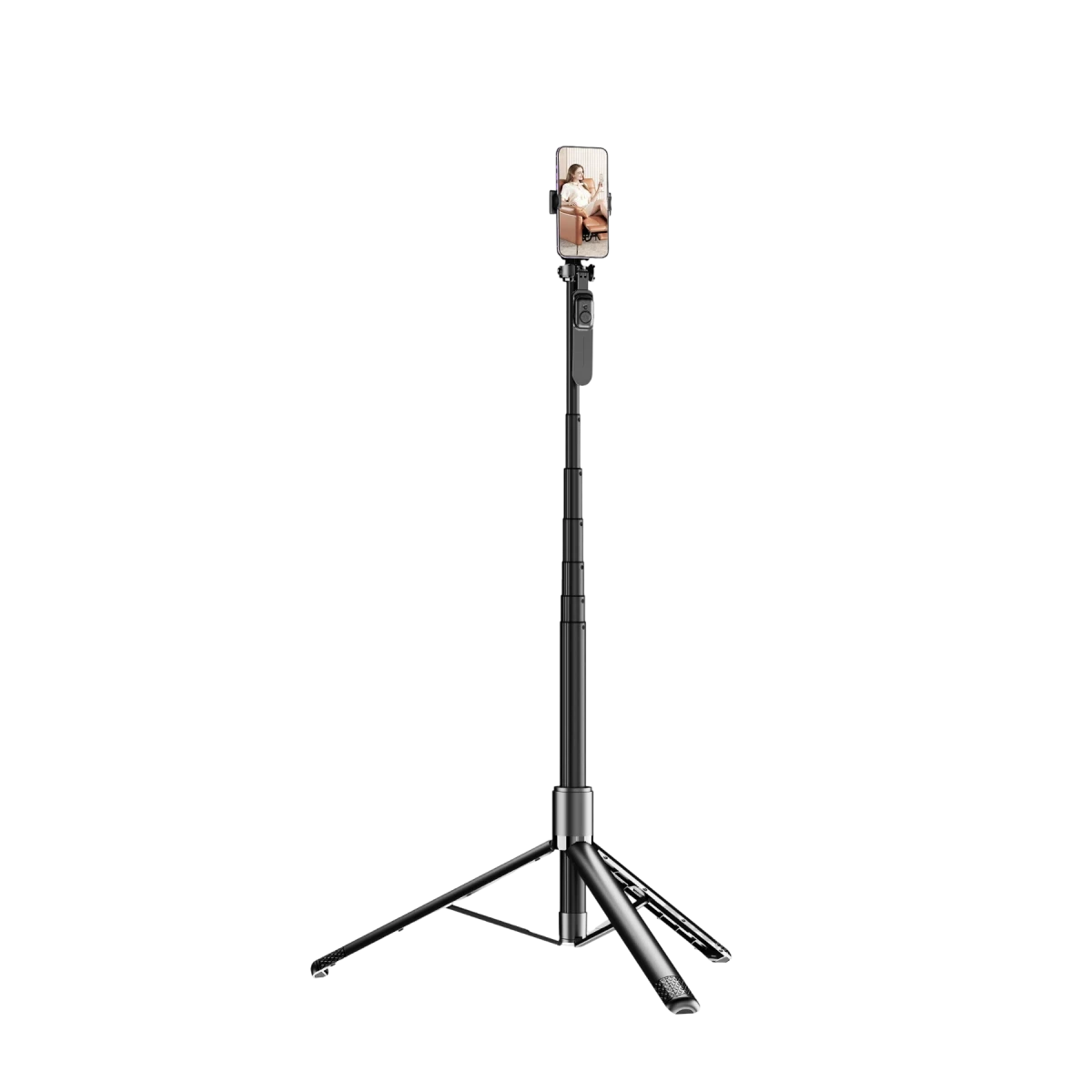 Keephone KP-LA05 PicPod 360 Derece Ayarlanabilir 202cm BT Selfie Çubuğu - Siyah