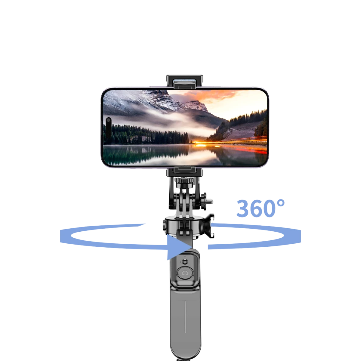 Keephone KP-LA05 PicPod 360 Derece Ayarlanabilir 202cm BT Selfie Çubuğu - Siyah