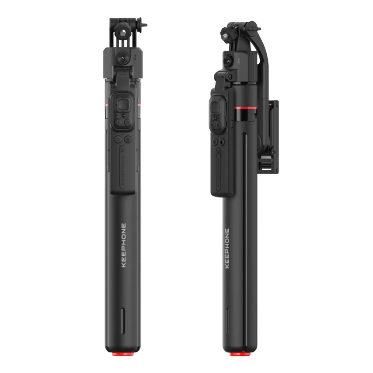 Keephone KP-LA06 BuddyCam 360 Derece AI Auto-Tracking Özellikli BT Selfie Gimbal – Siyah