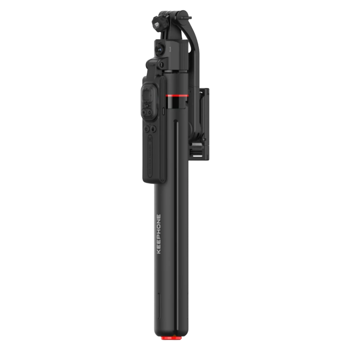 Keephone KP-LA06 BuddyCam 360 Derece AI Auto-Tracking Özellikli BT Selfie Gimbal – Siyah