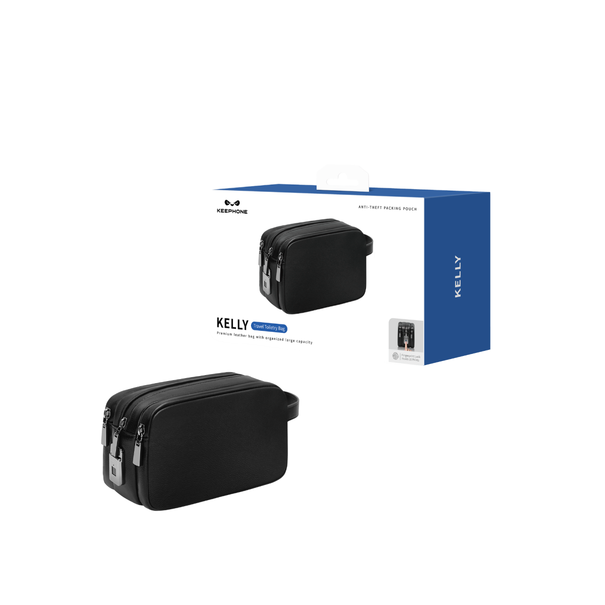 Keephone KP-LB02 Kelly Çok Amaçlı Seyahat Organizer Çantası - Siyah