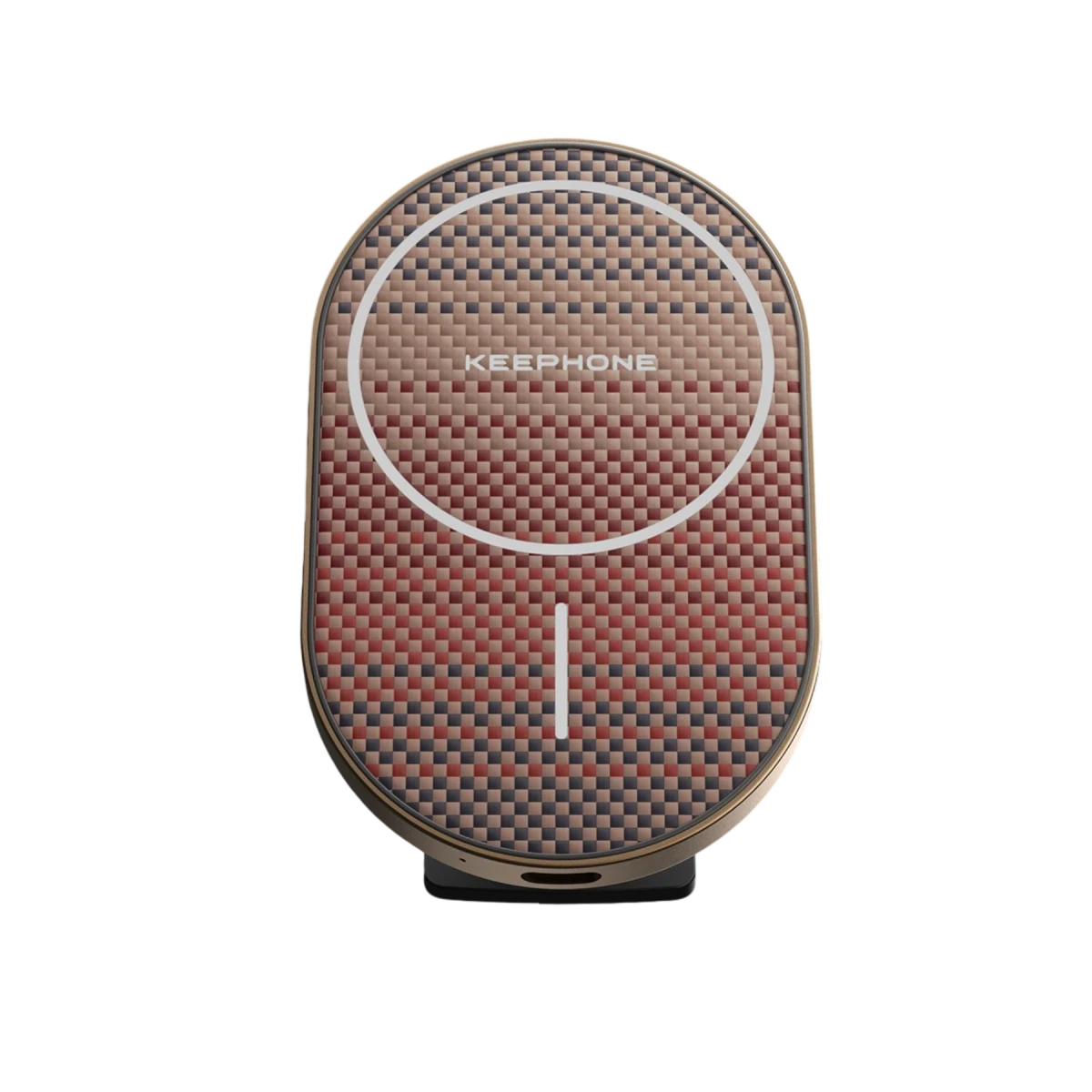 Keephone KPW-081 Kevlar Seanova 2in1 360 Derece Ayarlanabilir 15W Kablosuz Şarj Destekli Manyetik Magsafe Telefon Tutucu - Gün Batımı