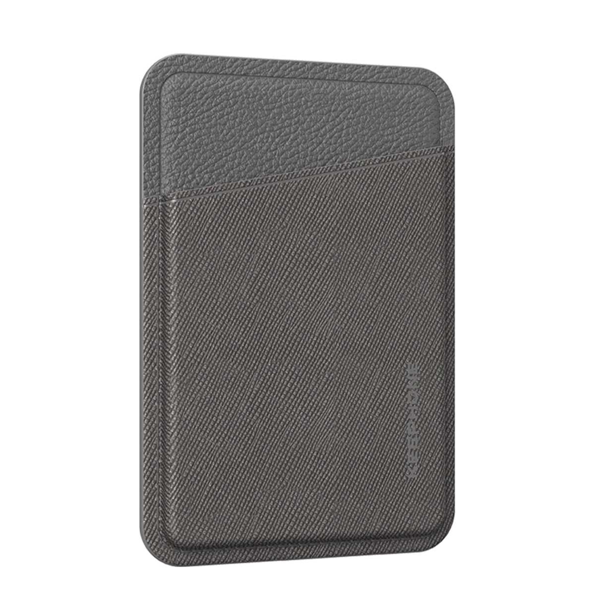 Keephone Locky Deri Magsafe Kartlık - Gri