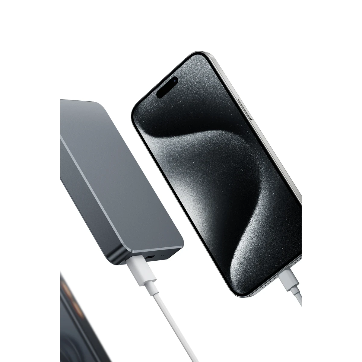 Keephone PB34 Lucci 10.000 mAh 20W Type-C 22.5W USB QC 15W Kablosuz Şarj PD Magsafe Powerbank - Titanyum