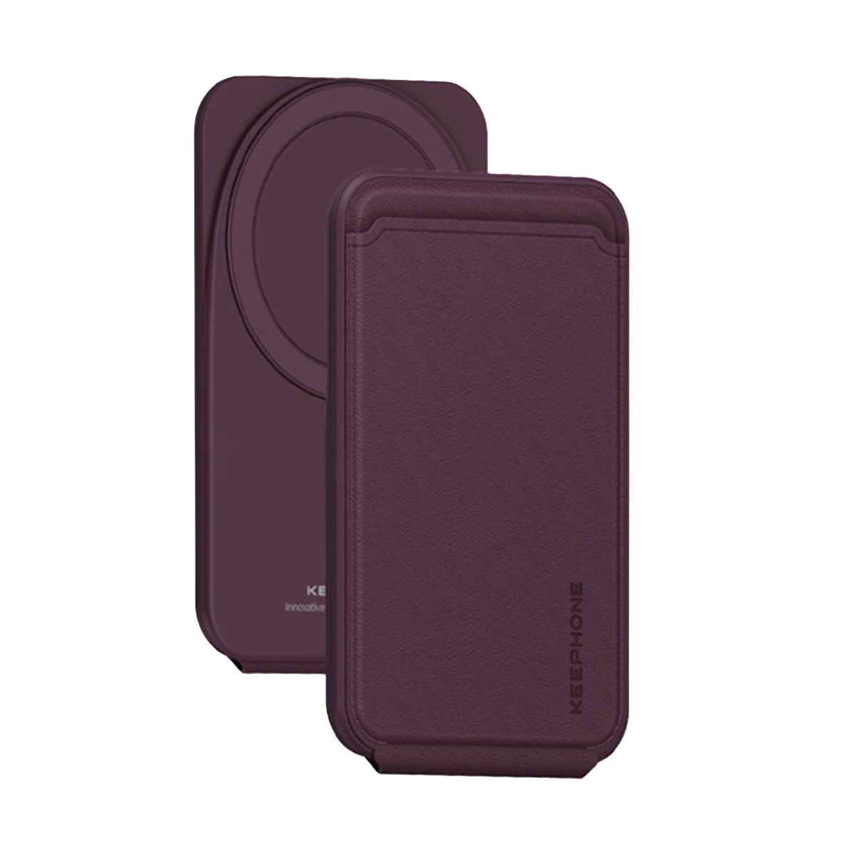 Keephone MagFold Deri Manyetik Cüzdan - Bordo