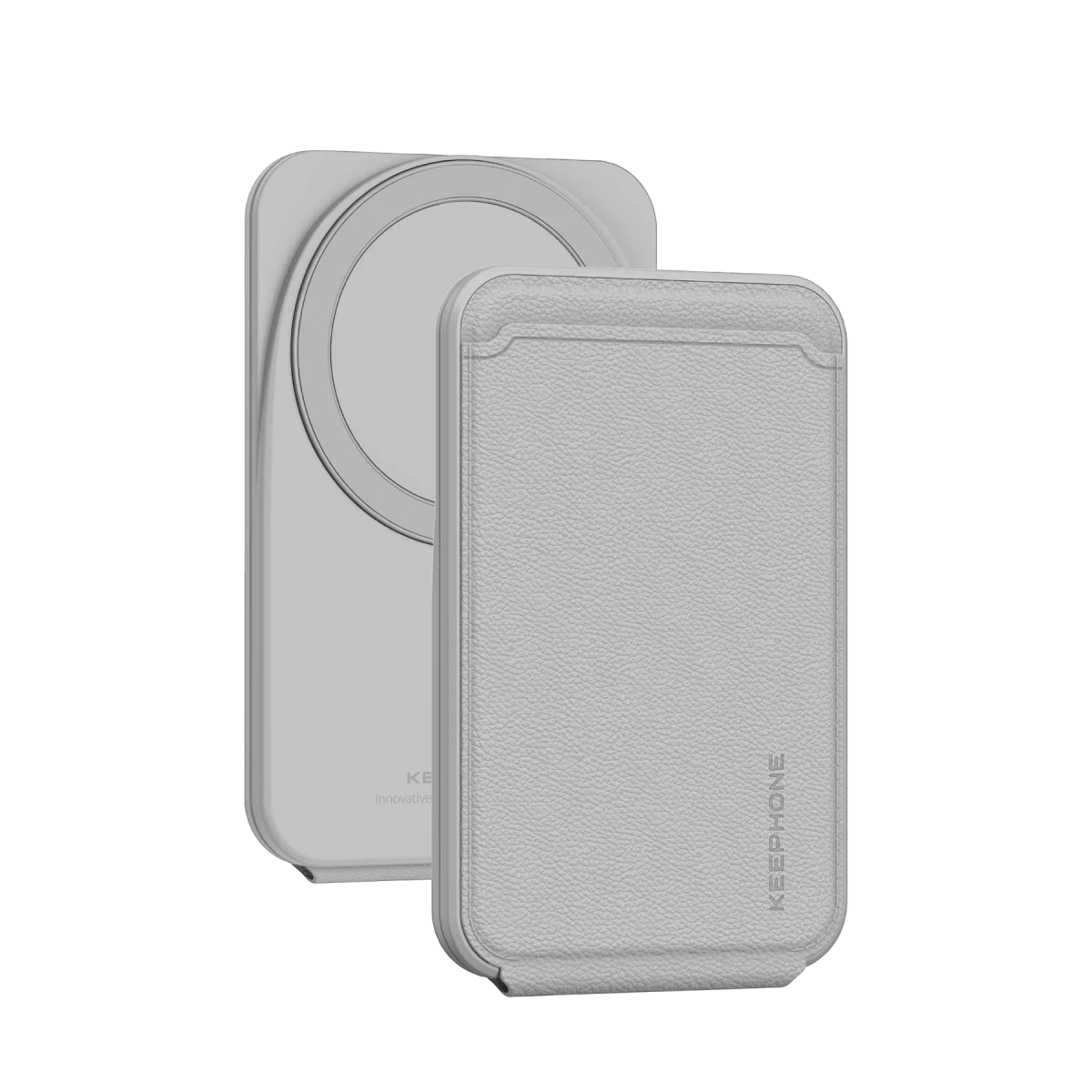 Keephone MagFold Deri Manyetik Cüzdan - Gri
