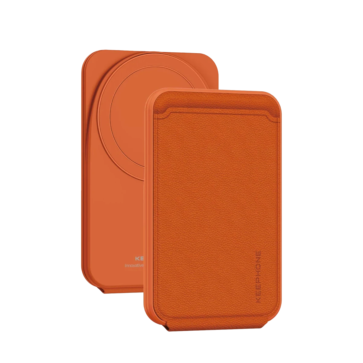Keephone MagFold Deri Manyetik Cüzdan - Turuncu